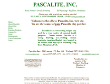 Tablet Screenshot of pascalite.com